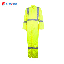 Custom design reflective working wear overalls , high quality Cheap saftey uniform Two Piece Overalls China manufacture